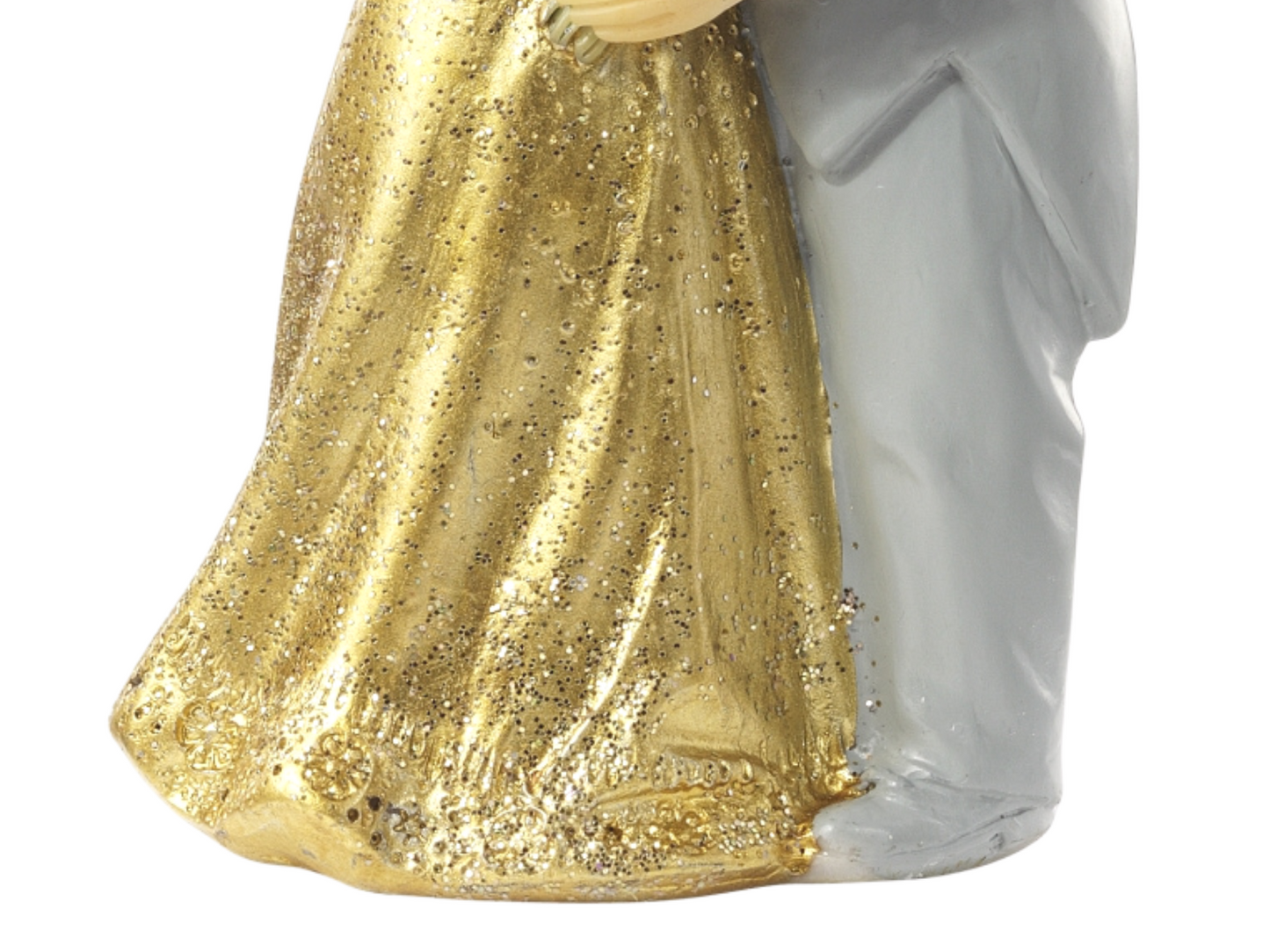 Figur goldene Hochzeit Jubiläum 50 Jahre gold grau