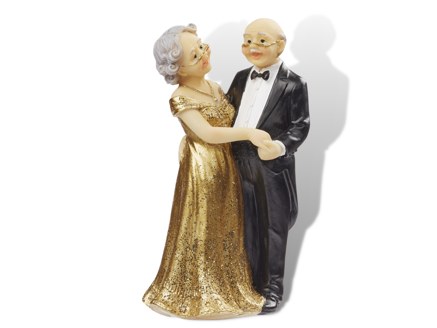 Figur goldene Hochzeit Jubiläum 50 Jahre gold schwarz