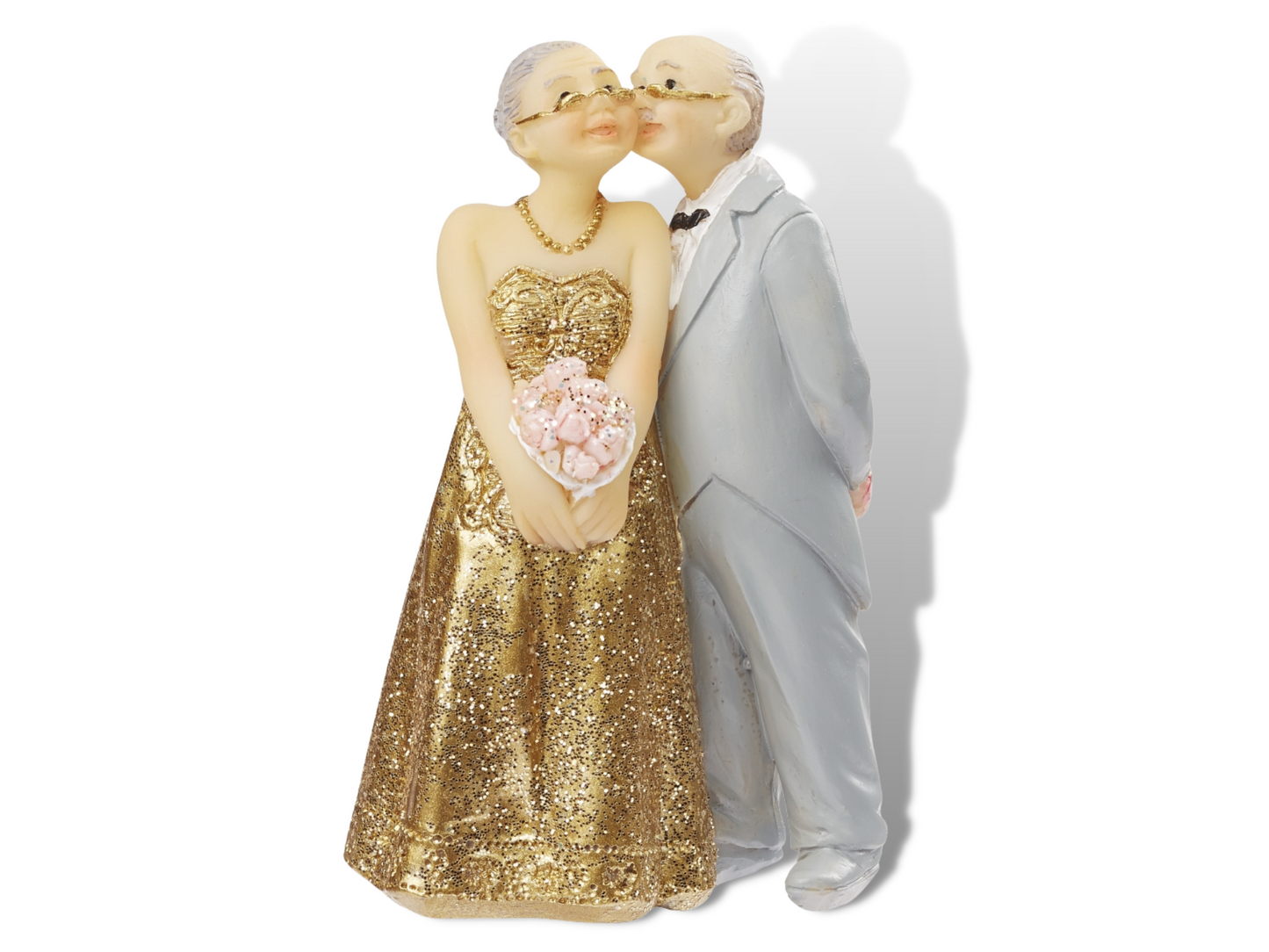 Figur goldene Hochzeit Jubiläum 50 Jahre gold