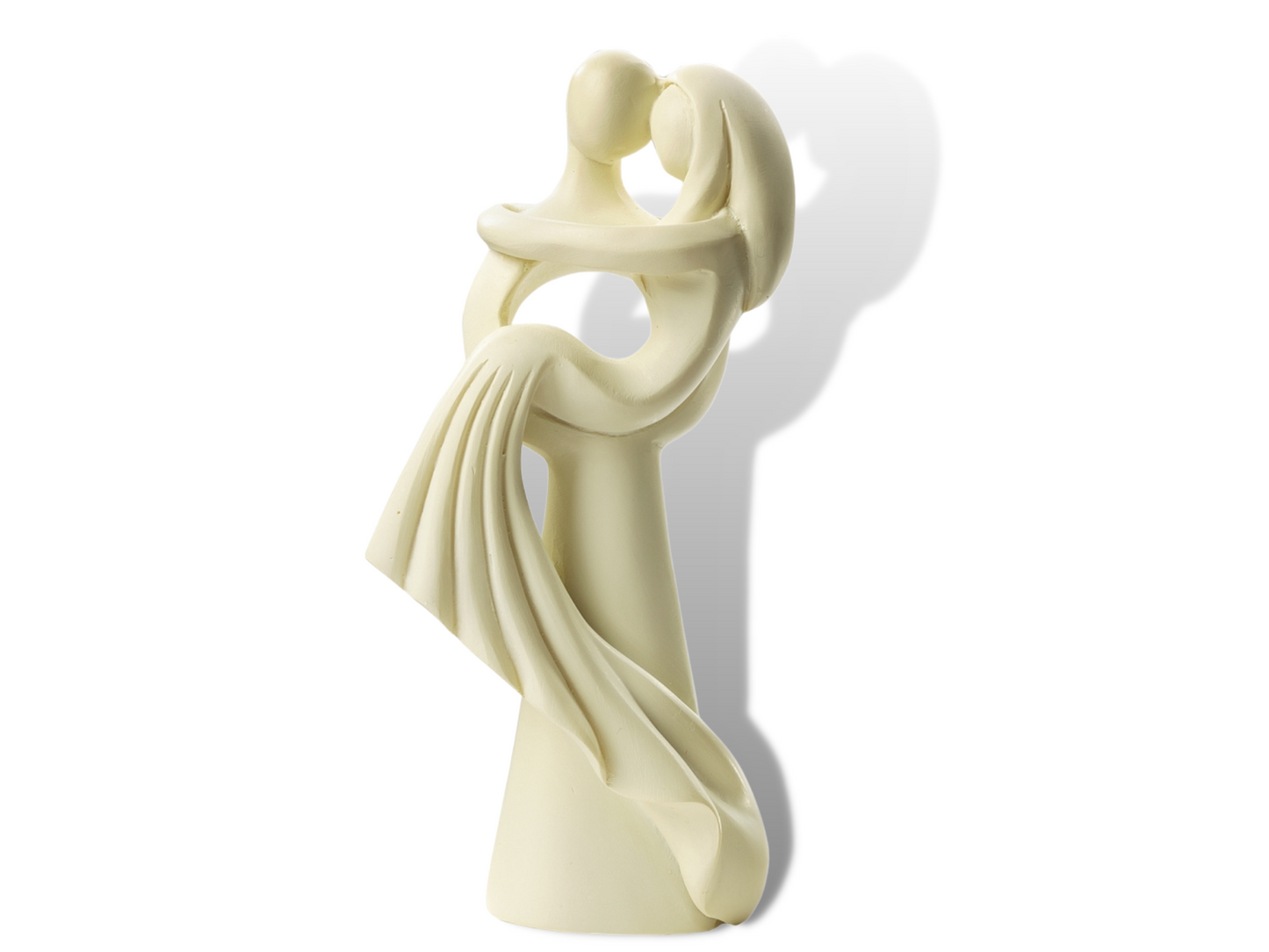 Figur zur Hochzeit | Brautpaar modern creme beige | Deko Tortenfigur | Hochzeitsfigur