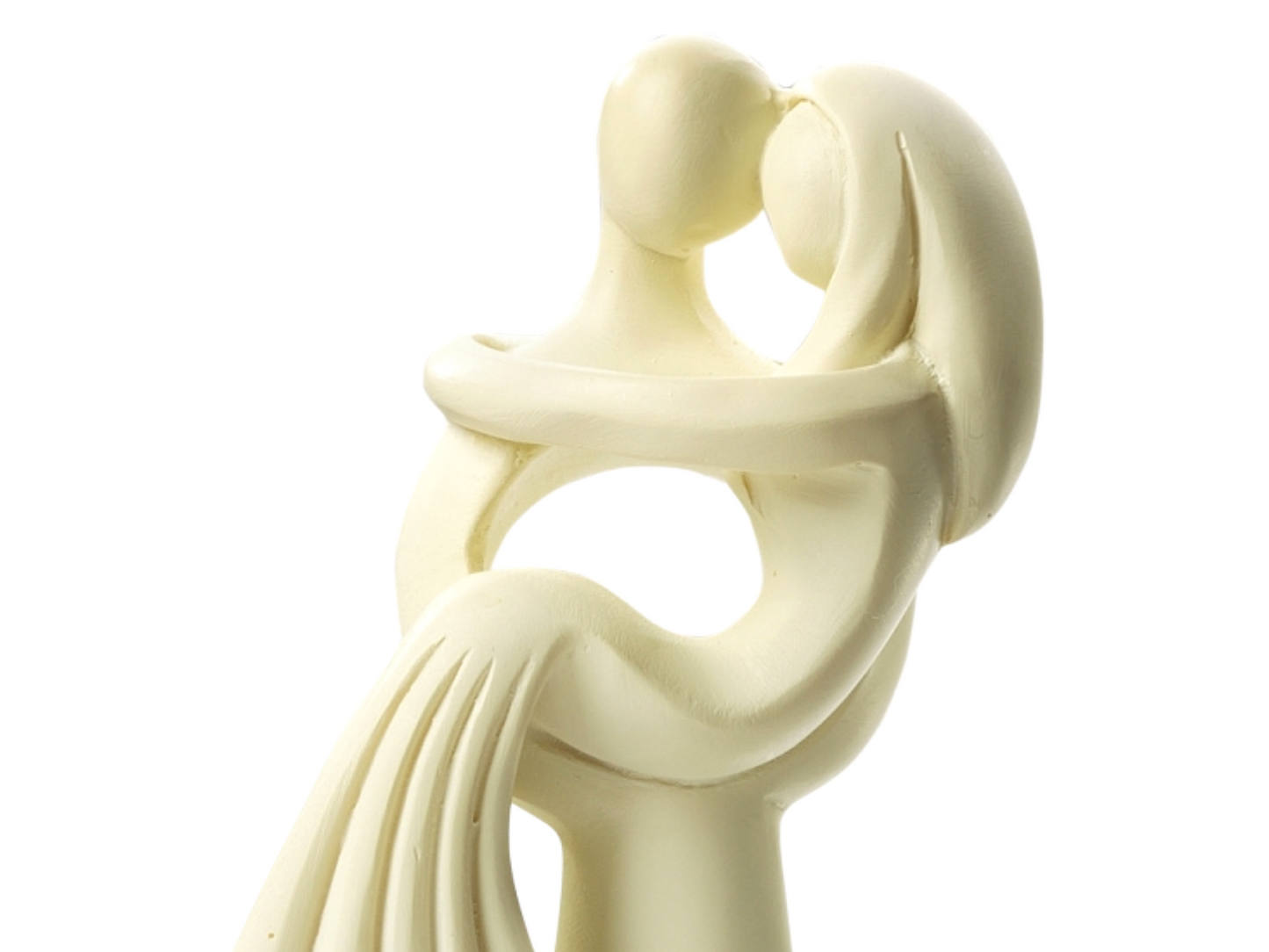 Figur zur Hochzeit | Brautpaar modern creme beige | Deko Tortenfigur | Hochzeitsfigur