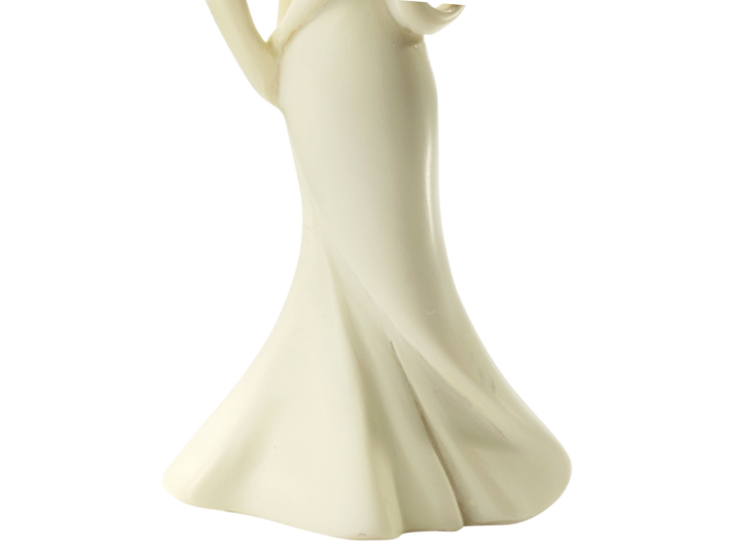 Deko Figur zur Hochzeit | Brautpaar modern in creme als Tortenfigur für die Hochzeitstorte