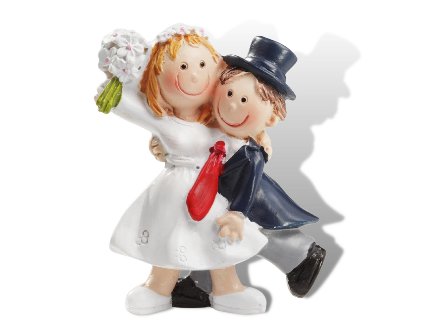 Figur Hochzeit Brautpaar weiß Hochzeitspaar Tortenfigur Deko