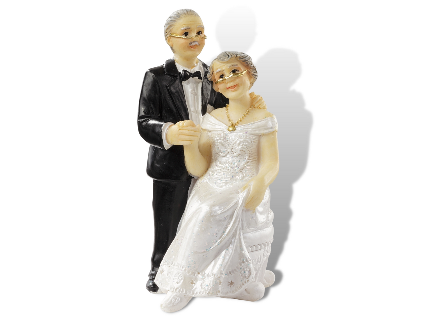 Figur zur Senioren Hochzeit Brautpaar Hochzeitstorte Deko Tortenfigur Geschenkidee Tortenaufsatz Hochzeitsgeschenk