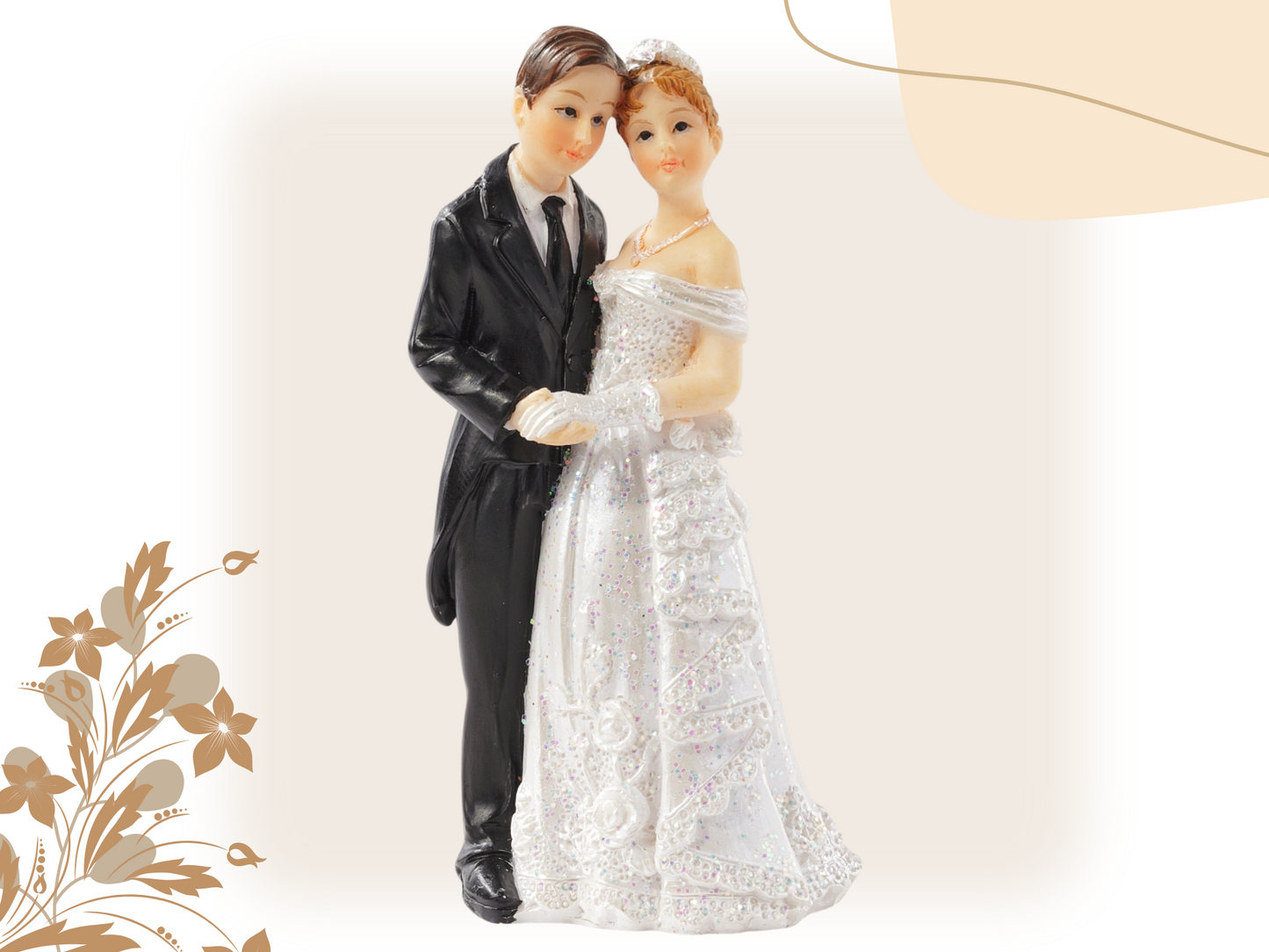 Figur zur Hochzeit | Brautpaar Bräutigam Hochzeitstanz | Deko Tortenfigur | Hochzeitsfigur