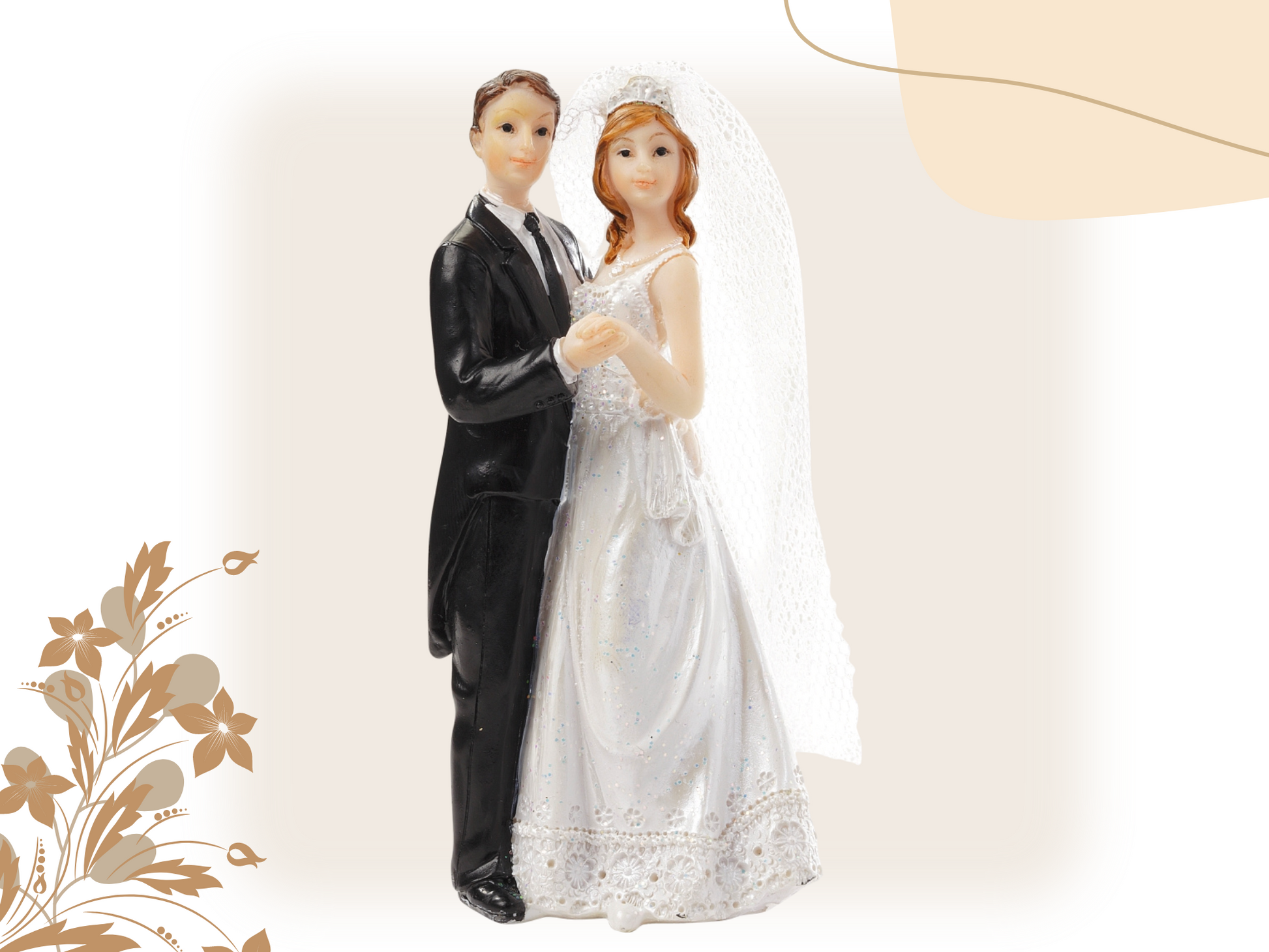 Figur zur Hochzeit | Brautpaar Bräutigam Hochzeitstanz | Deko Tortenfigur | Hochzeitsfigur