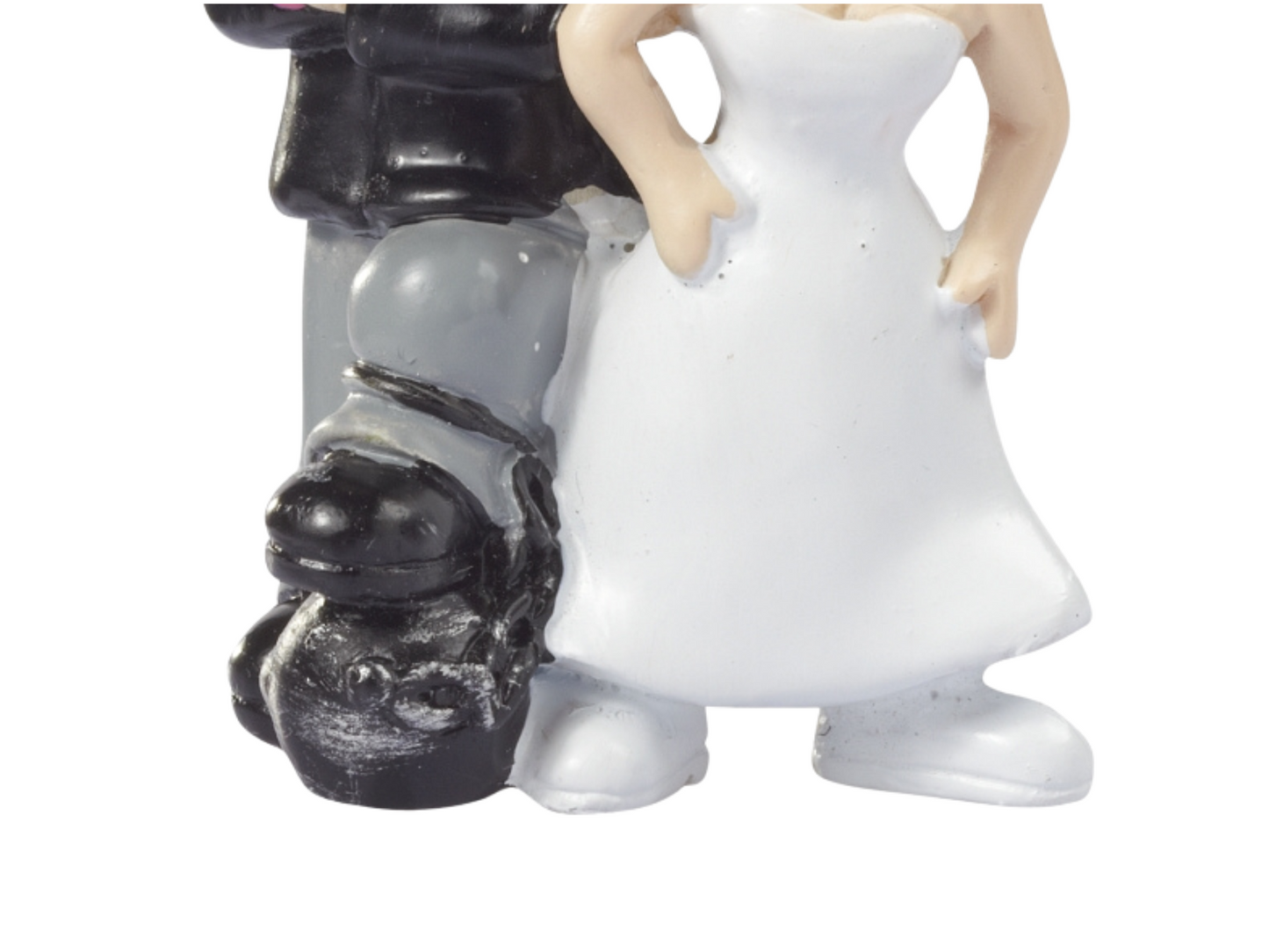 Figur zur Hochzeit | Brautpaar mit Fußfessel | Deko Tortenfigur | Hochzeitsfigur