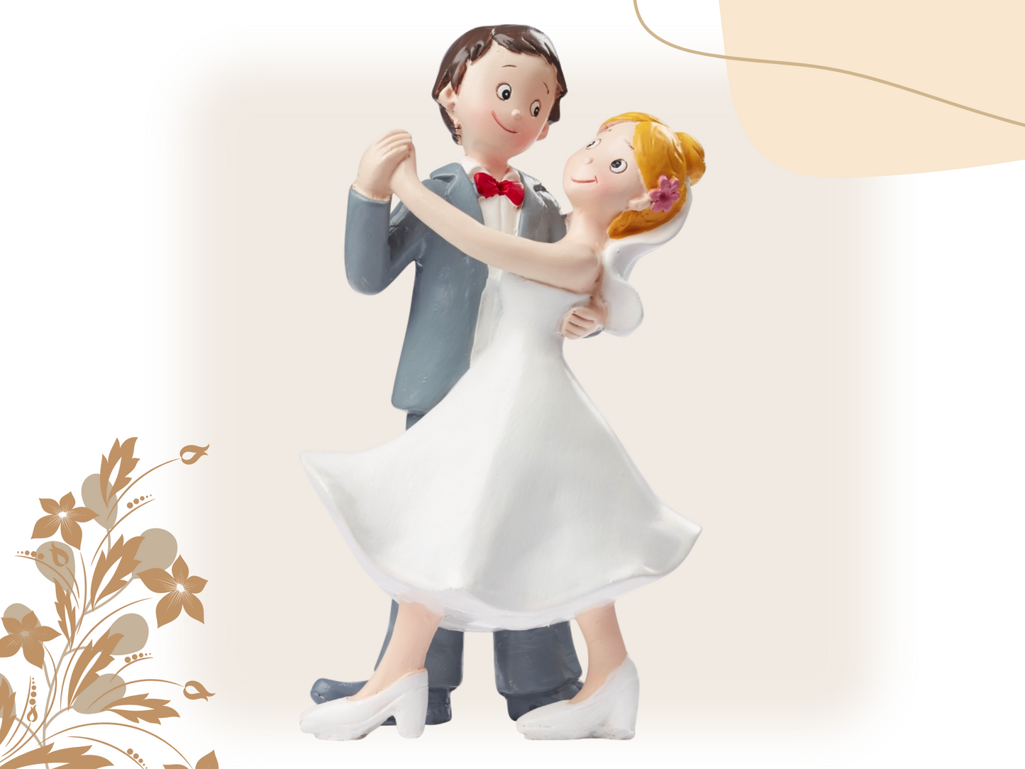 XL Figur zur Hochzeit | Brautpaar tanzt Hochzeitstanz | Deko Tortenfigur | Hochzeitsfigur