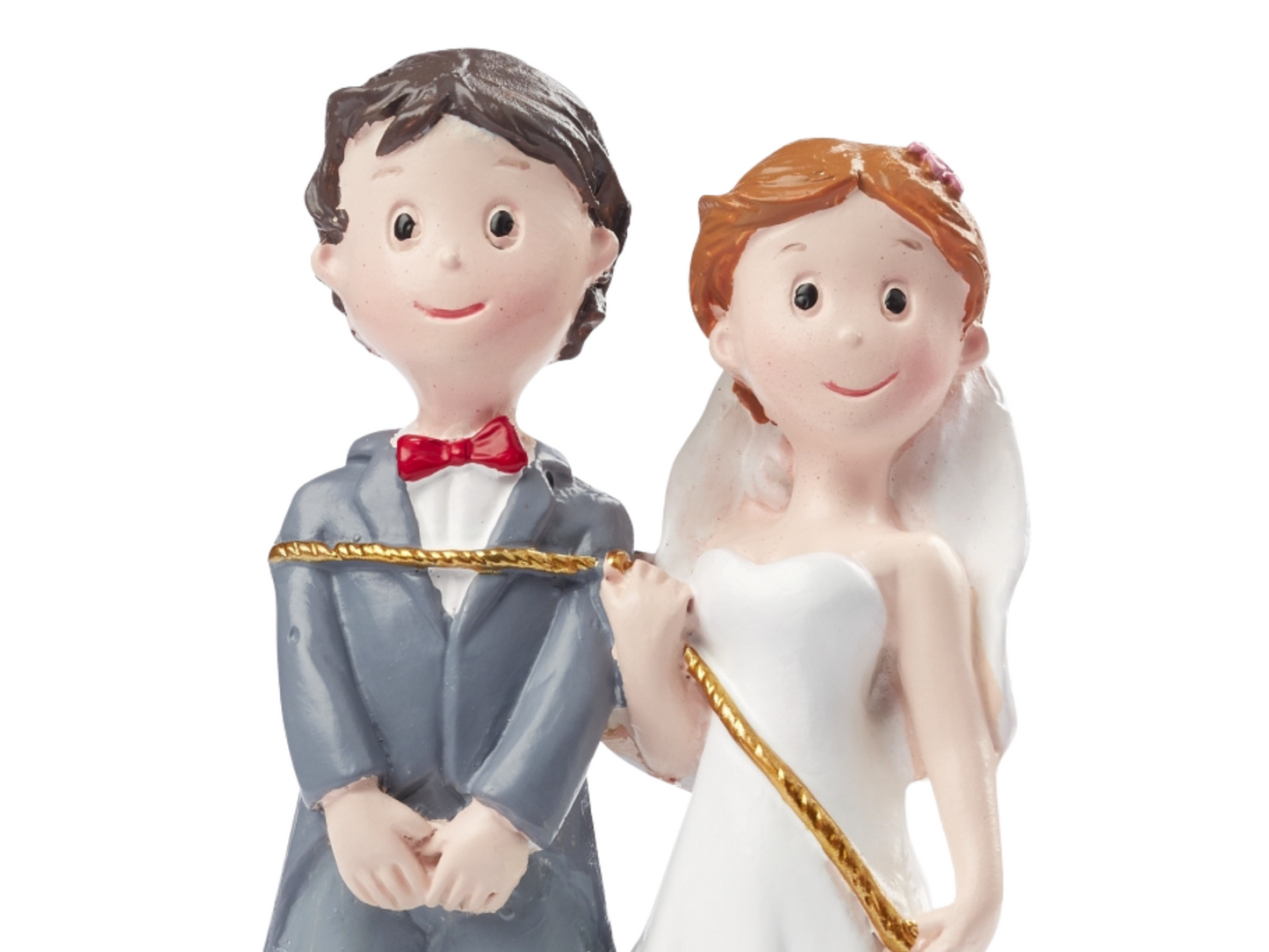 Figur zur Hochzeit | Brautpaar gefangen | Deko Tortenfigur | Hochzeitsfigur