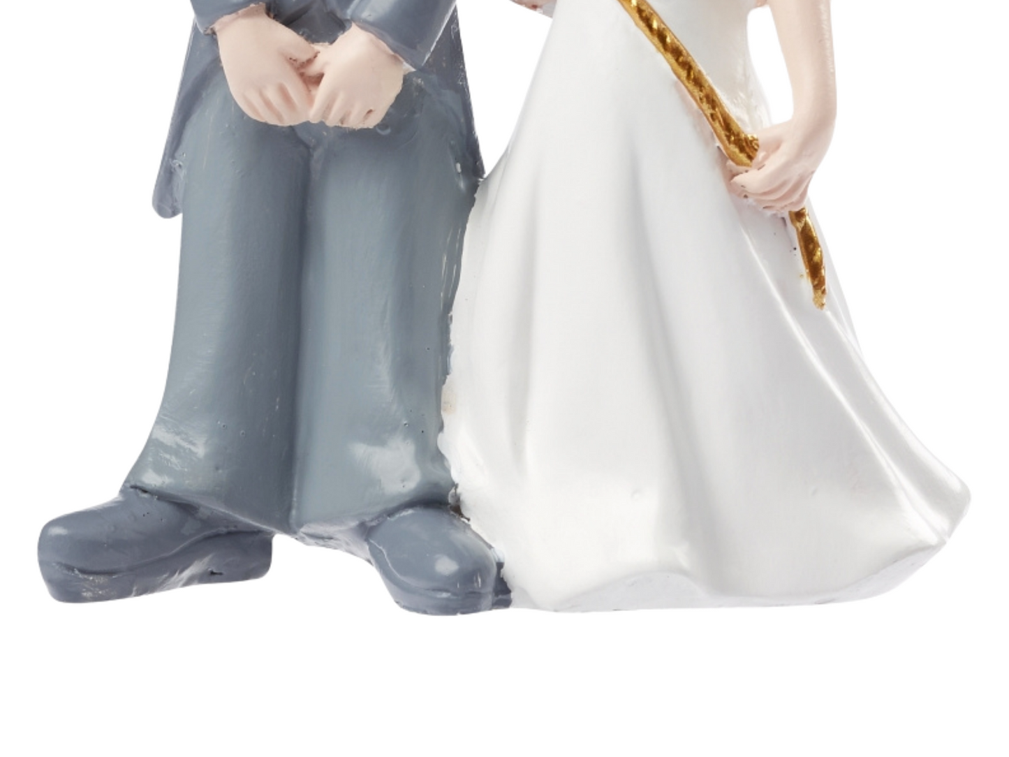 Figur zur Hochzeit | Brautpaar gefangen | Deko Tortenfigur | Hochzeitsfigur