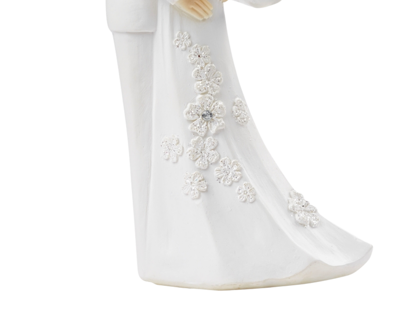 Deko Figur zur Hochzeit | Brautpaar blond braun weiß | Tortenfigur | Geschenkidee Hochzeitsfiguren