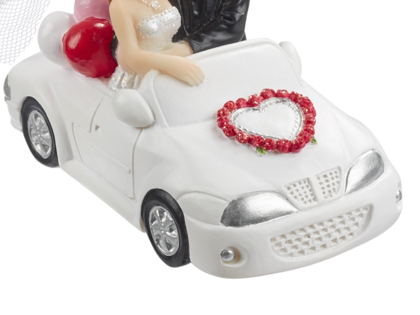 Figur zur Hochzeit | Brautpaar im Auto | Hochzeitspaar als Tortenfigur