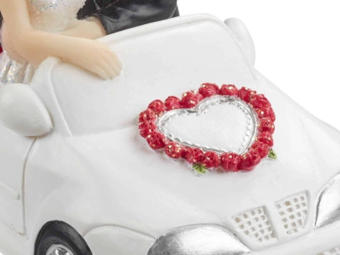 Figur zur Hochzeit | Brautpaar im Auto | Hochzeitspaar als Tortenfigur