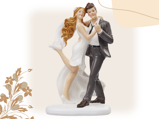 XL Figur zur Hochzeit | Brautpaar glücklich | Deko Tortenfigur | Hochzeitsfigur