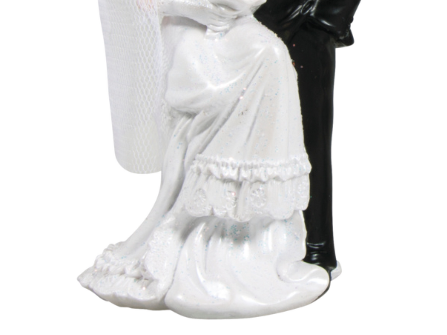 Figur zur Hochzeit | Brautpaar Bräutigam sitzend | Deko Tortenfigur | Hochzeitsfigur