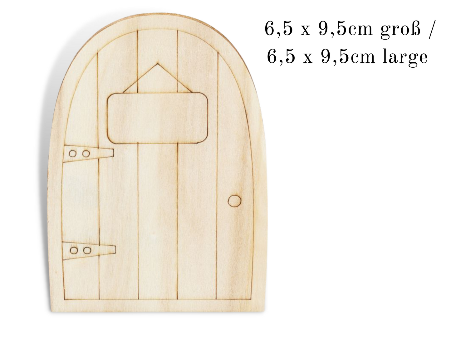 Holztür III - Wichtel Zubehör - Miniatur Wichteltür