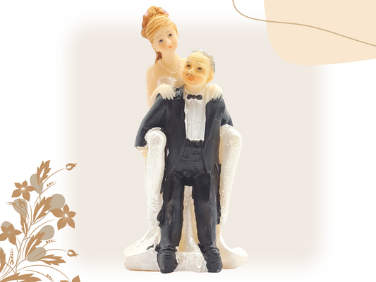 Deko Figur zur Hochzeit Huckepack