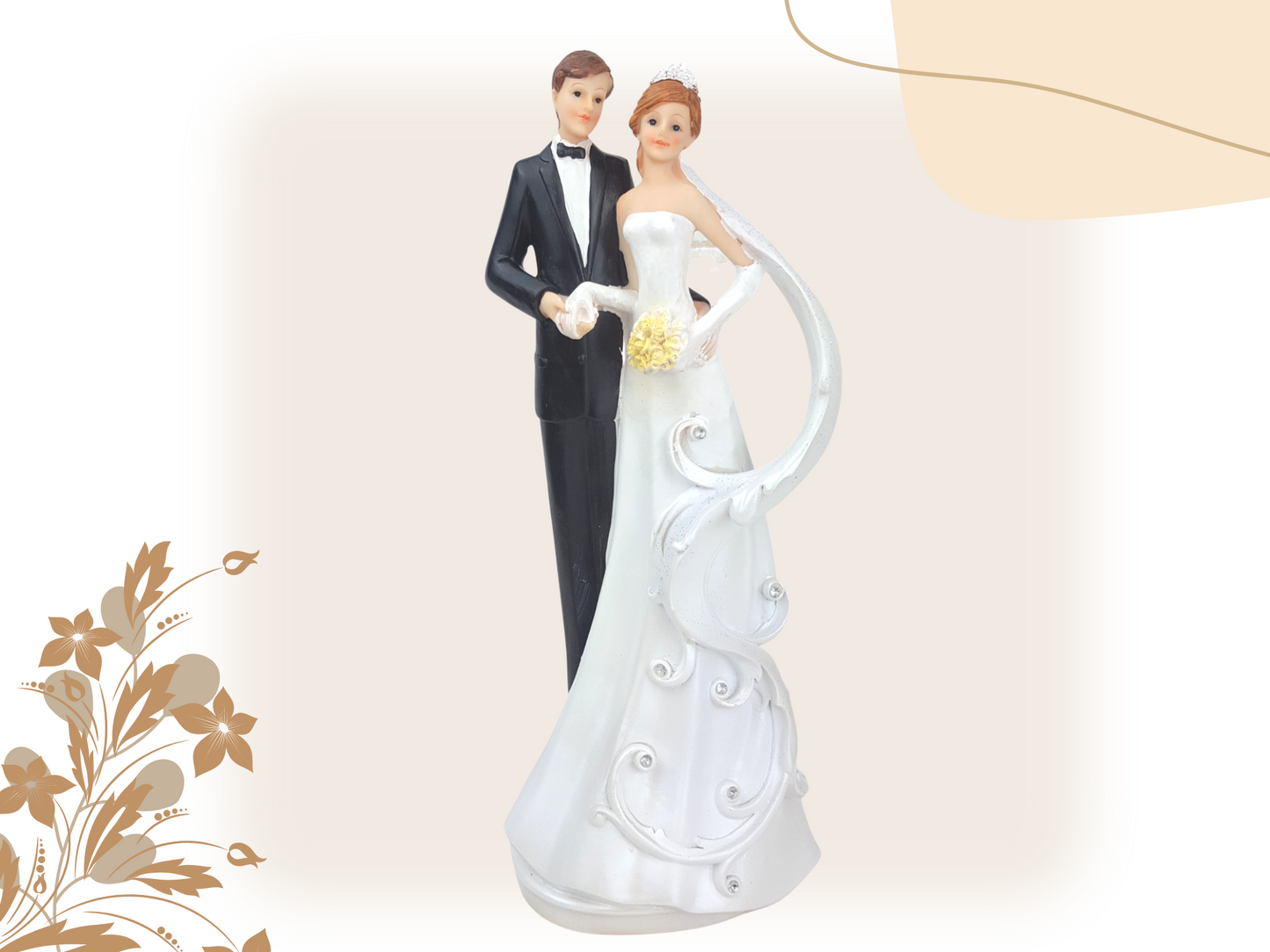 Deko Figur zur Hochzeit elegant