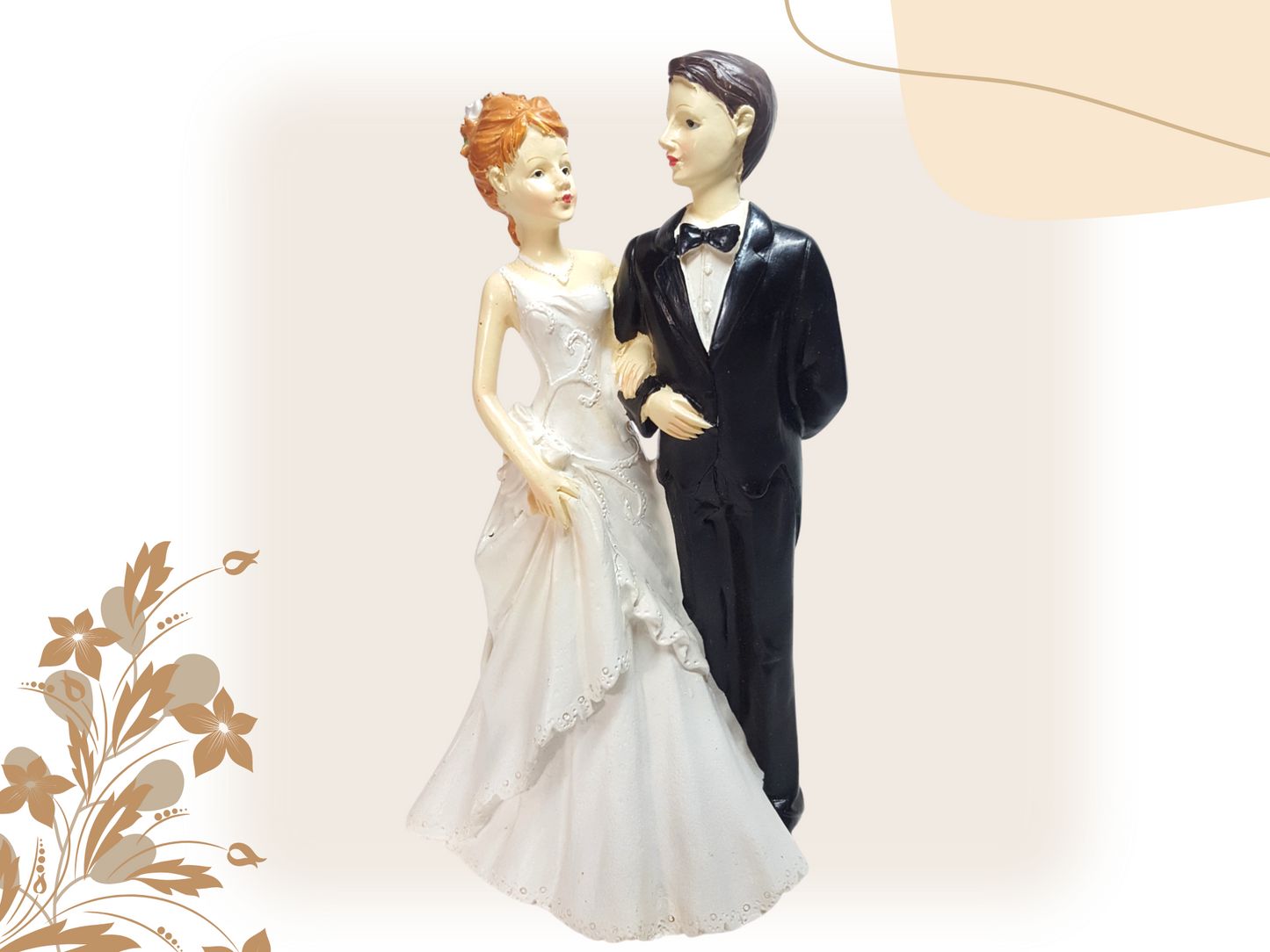 Deko Figur zur Hochzeit Vintage