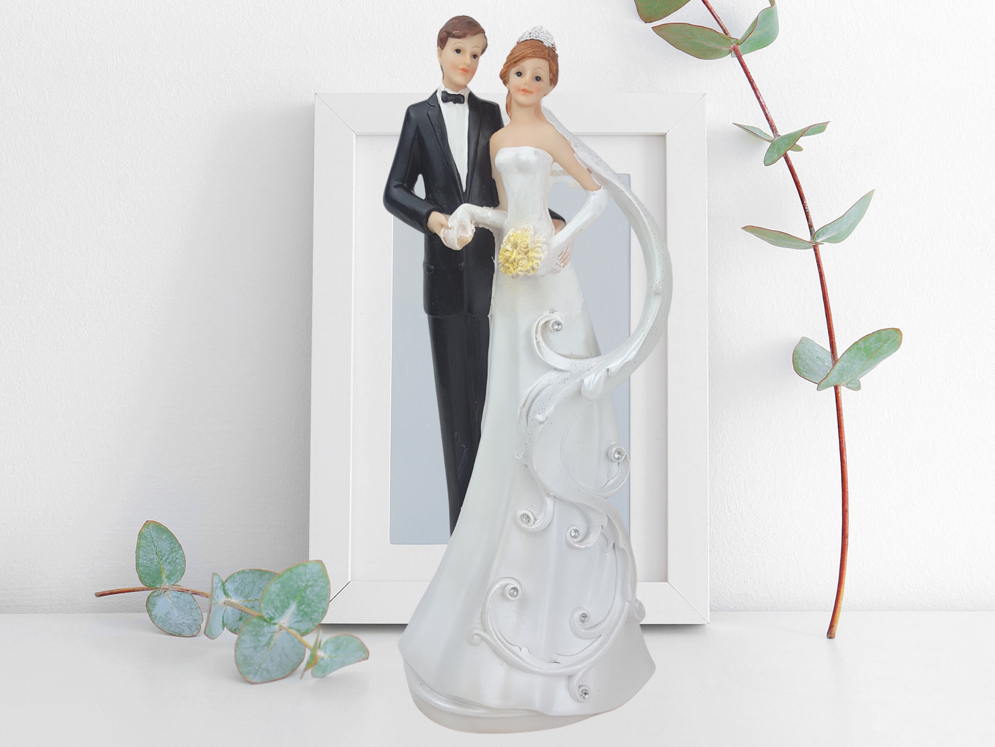 Deko Figur zur Hochzeit elegant