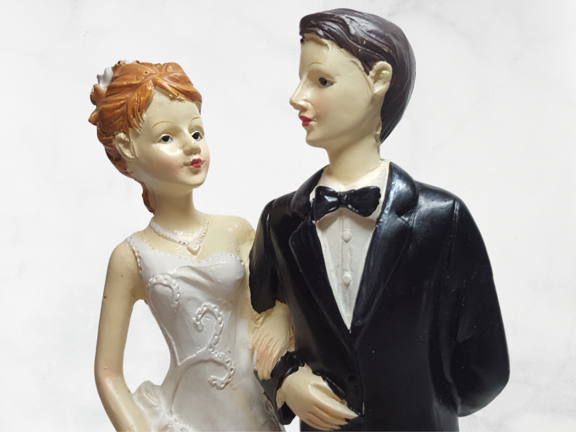 Deko Figur zur Hochzeit Vintage