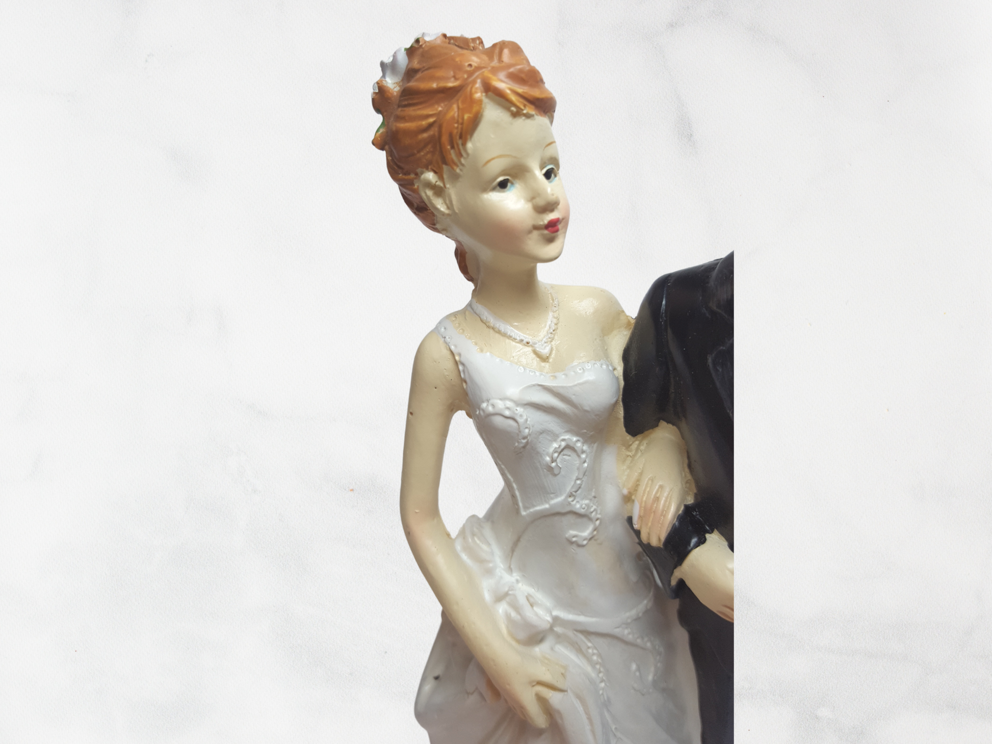 Deko Figur zur Hochzeit Vintage