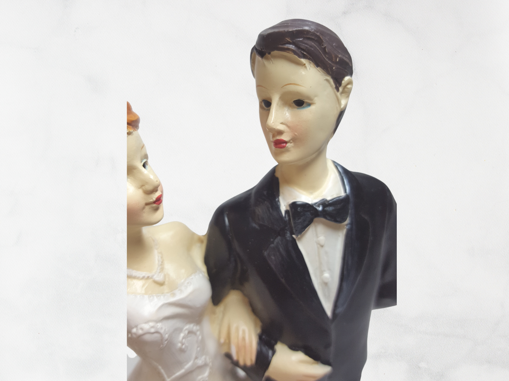 Deko Figur zur Hochzeit Vintage