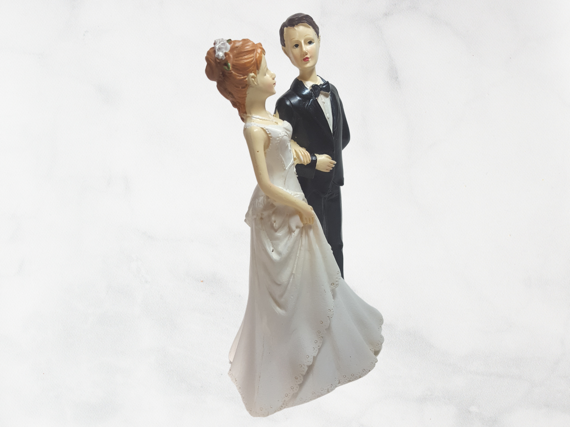 Deko Figur zur Hochzeit Vintage