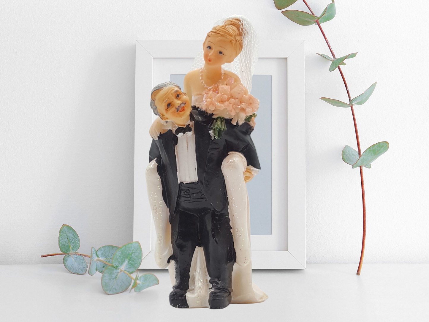 Deko Figur zur Hochzeit Huckepack