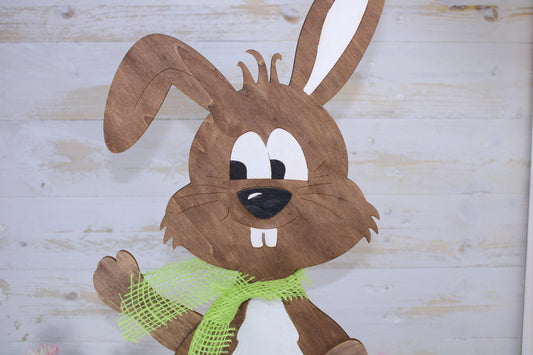 XL großer Osterhase aus Holz 47cm