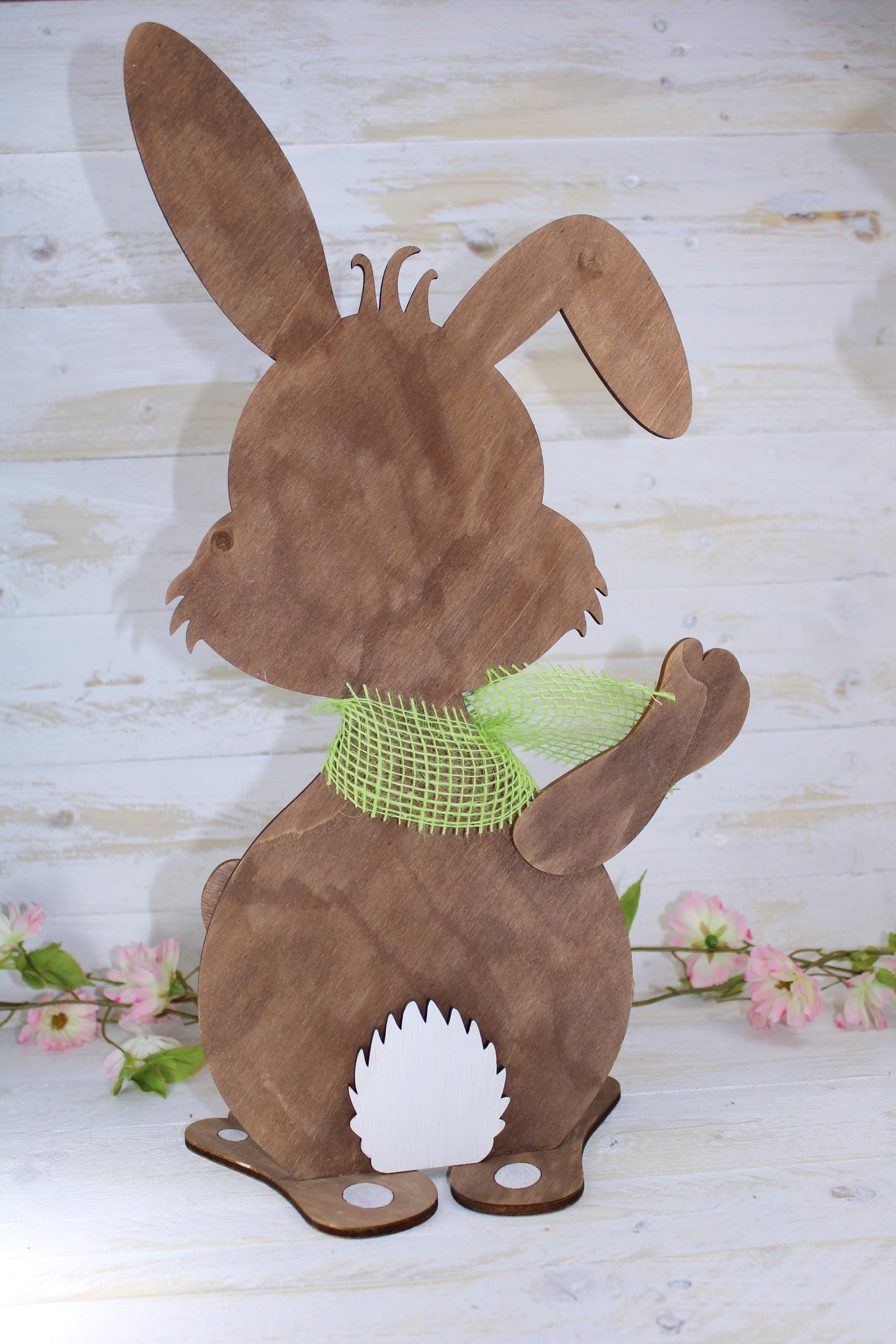 XL großer Osterhase aus Holz 47cm