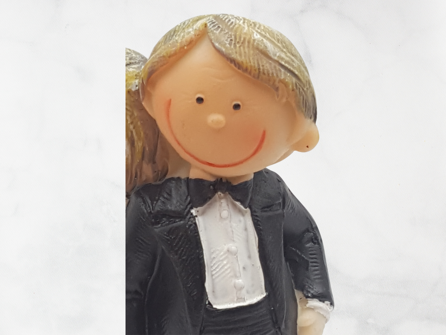 Deko Figur zur Silberhochzeit Rückenhalt